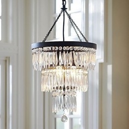 Hanglamp 3 Lichts Modern Elegant Metaal Kristal Schilderij