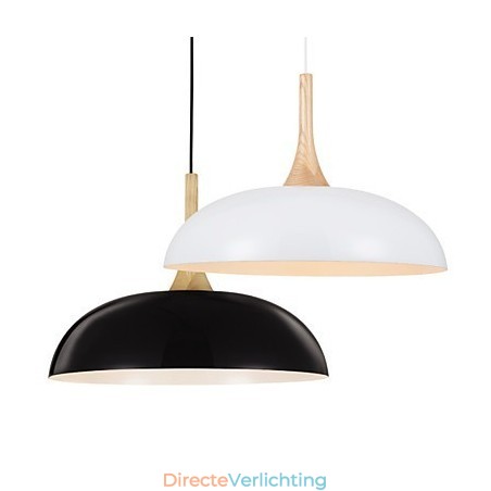 Mini Artistieke Hanglamp 1 Licht Moderne Eenvoud Zwart Witte Afwerking Aluminium & Houten Hanglamp Mini Artistieke Hanglamp 1 Licht Moderne Eenvoud Zwart Witte Afwerking Aluminium & Houten Hanglamp