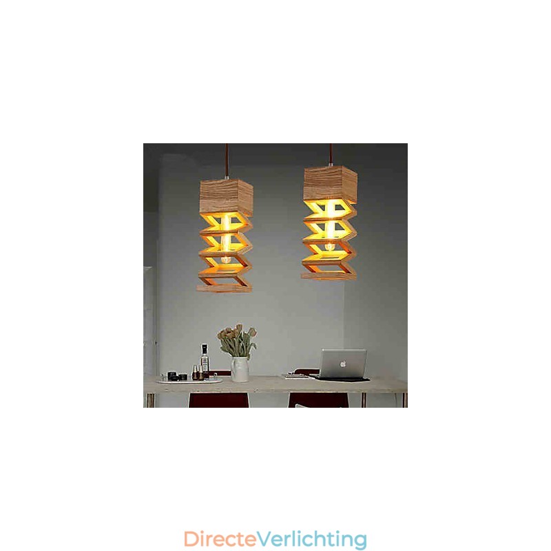 Hanglampen Landelijk Hout Bamboe