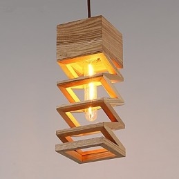 Hanglampen Landelijk Hout Bamboe