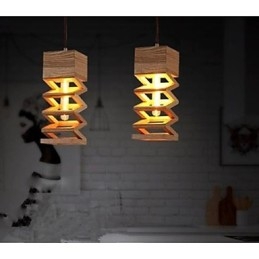 Hanglampen Landelijk Hout Bamboe