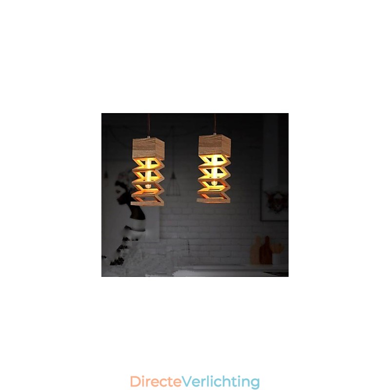 Hanglampen Landelijk Hout Bamboe