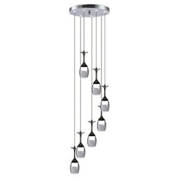 Moderne hanglamp 7 lampen Geïntegreerde lampen inbegrepen Trapverlichting
