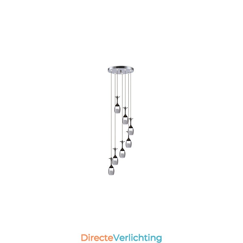 Moderne hanglamp 7 lampen Geïntegreerde lampen inbegrepen Trapverlichting