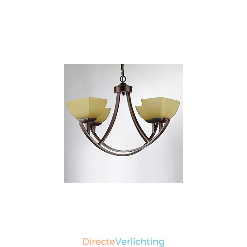 Kroonluchter 4 lampen Traditioneel Klassiek Vintage Metaal