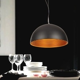 Moderne, eigentijdse retro kom mini-stijl schilderij hanglamp