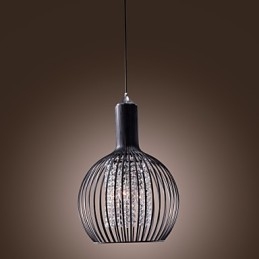 Moderne eigentijdse lantaarn kristal mini stijl gegalvaniseerde hanglamp