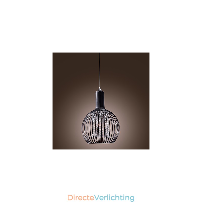 Moderne eigentijdse lantaarn kristal mini stijl gegalvaniseerde hanglamp