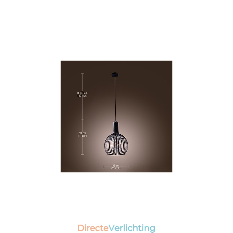 Moderne eigentijdse lantaarn kristal mini stijl gegalvaniseerde hanglamp