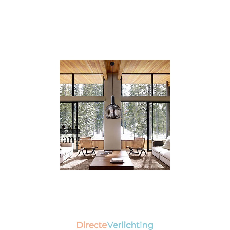 Moderne eigentijdse lantaarn kristal mini stijl gegalvaniseerde hanglamp