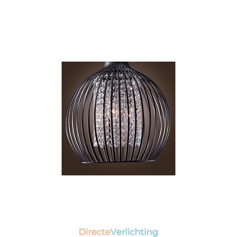 Moderne eigentijdse lantaarn kristal mini stijl gegalvaniseerde hanglamp