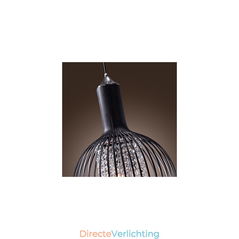 Moderne eigentijdse lantaarn kristal mini stijl gegalvaniseerde hanglamp