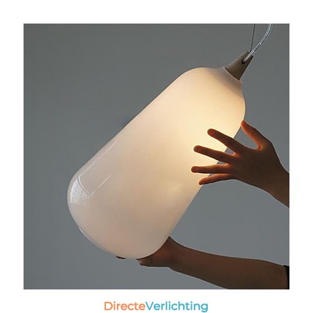 Melkwitte glazen fles Hanglamp Natuurlijke Curve Melkwitte glazen fles Hanglamp Natuurlijke Curve