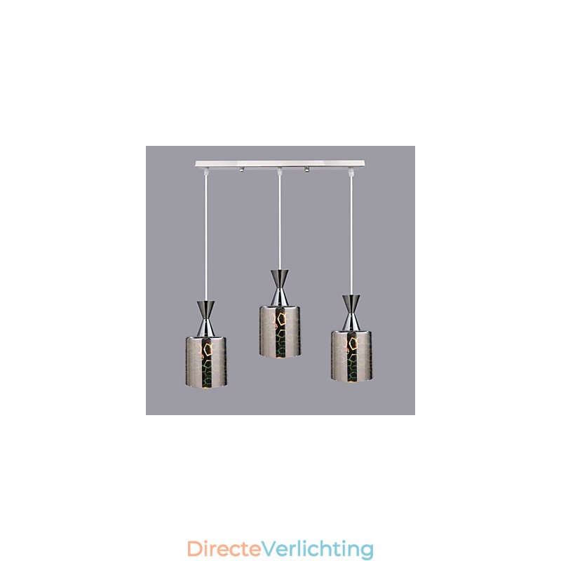Droomlaser Gravering Verchroomde lamp 3 Recht