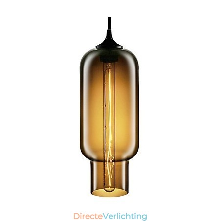 70W moderne glazen hanglamp in bruin bubbeldesign 70W moderne glazen hanglamp in bruin bubbeldesign