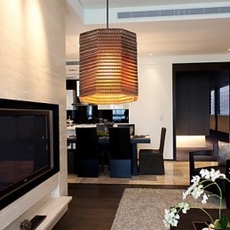 Hanglamp 1 Licht Modern Stof Materiaal