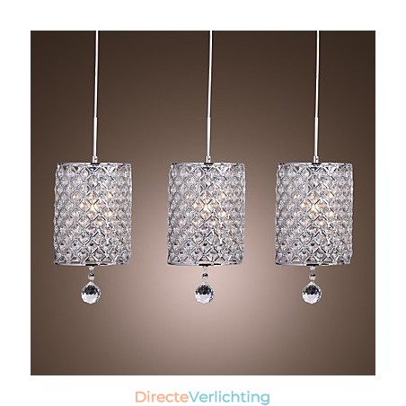 Moderne eigentijdse kristallen chromen metalen hanglamp Moderne eigentijdse kristallen chromen metalen hanglamp