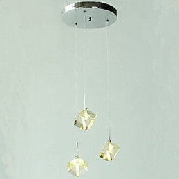 Mode Kristallen Lamp Drie Hoofd Kristallen Hanglamp