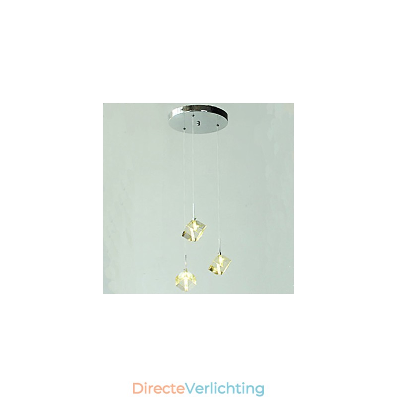 Mode Kristallen Lamp Drie Hoofd Kristallen Hanglamp