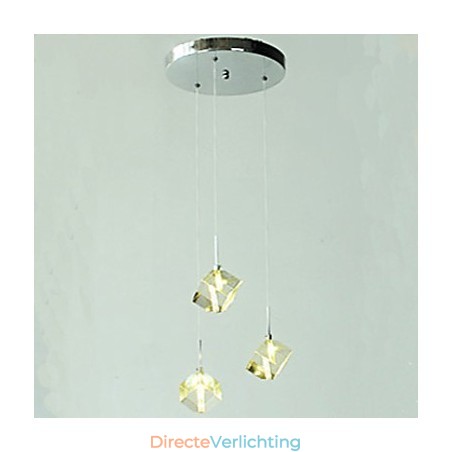 Mode Kristallen Lamp Drie Hoofd Kristallen Hanglamp