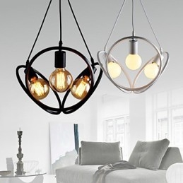 3 lampen kroonluchter hanglamp traditioneel klassiek retro metaal