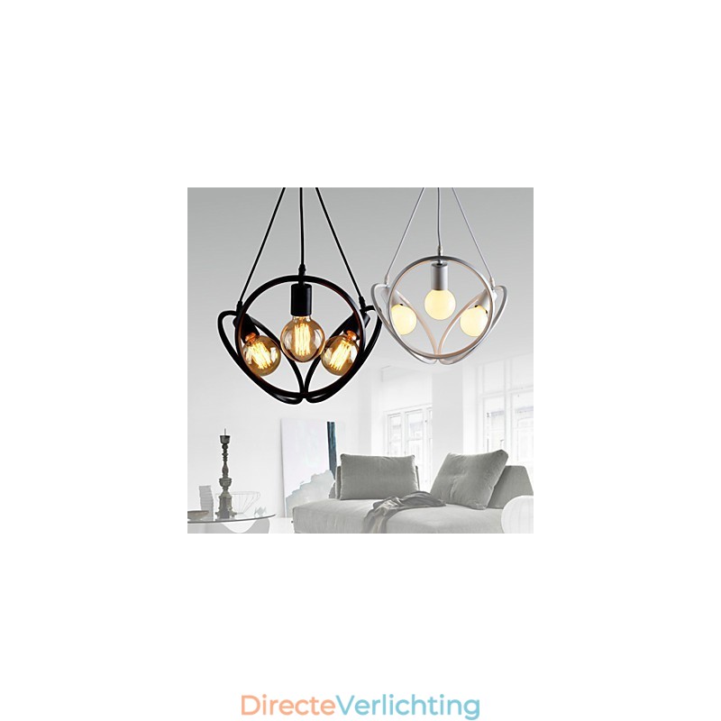 3 lampen kroonluchter hanglamp traditioneel klassiek retro metaal