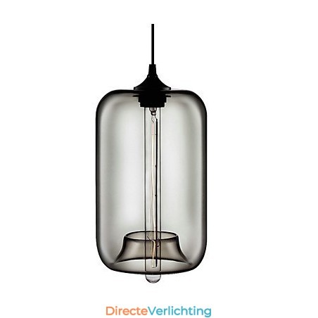 70W Transparante Glazen Hanglamp in Zwart Bubbelontwerp 70W Transparante Glazen Hanglamp in Zwart Bubbelontwerp