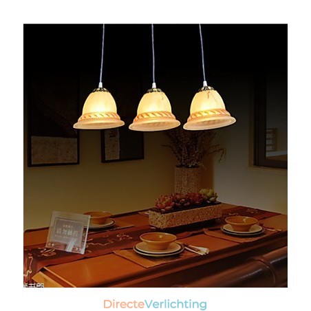Hanglamp Drie Lampen Brons Europees Retro Klassiek Hanglamp Drie Lampen Brons Europees Retro Klassiek