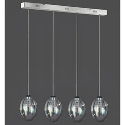 Moderne, eigentijdse, traditionele, klassieke, chromen metalen hanglamp