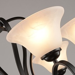 3 lampen retro kroonluchter land metaal