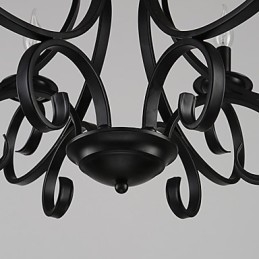 3 lampen retro kroonluchter land metaal