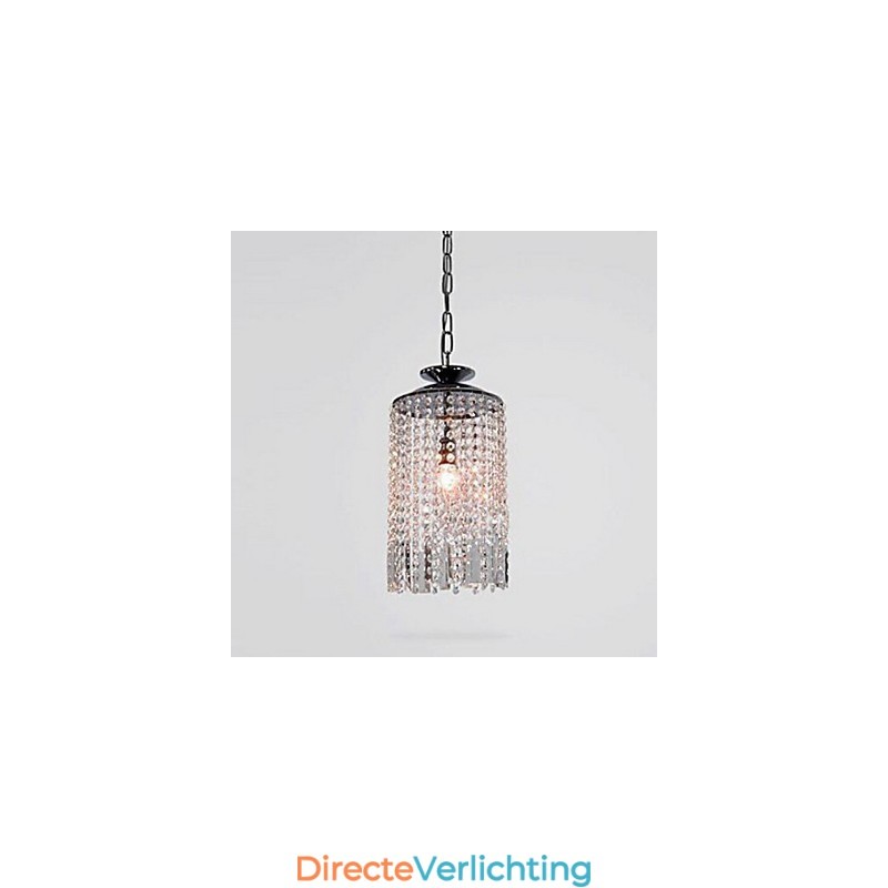 Moderne, eigentijdse kristallen metalen hanglamp