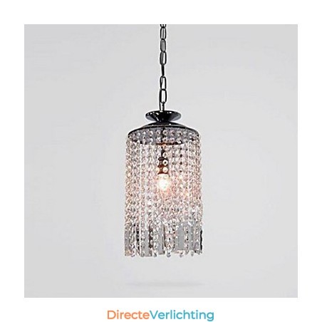 Moderne, eigentijdse kristallen metalen hanglamp Moderne, eigentijdse kristallen metalen hanglamp