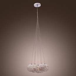 Moderne aluminium hanglamp met 7 lampen