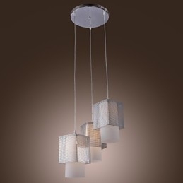 Moderne, eigentijdse mini-stijl gegalvaniseerde hanglamp