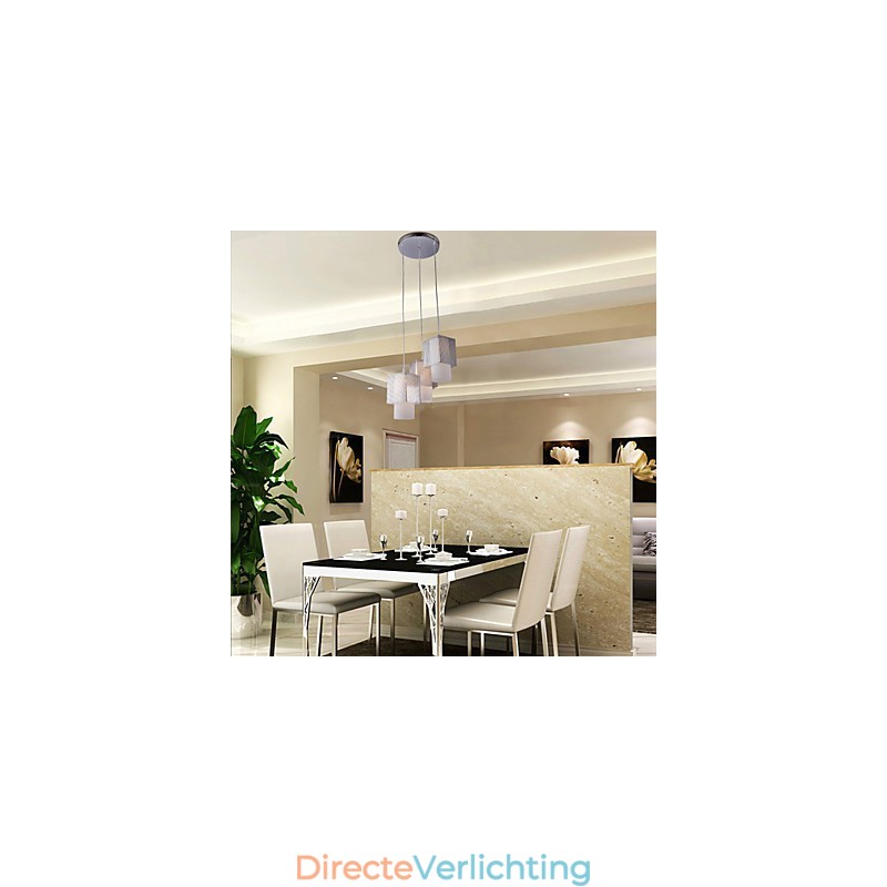 Moderne, eigentijdse mini-stijl gegalvaniseerde hanglamp