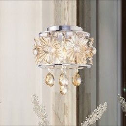 Moderne heldere bolvormige luster kristallen kroonluchter plafondlamp woondecoratie hanglamp armatuur licht