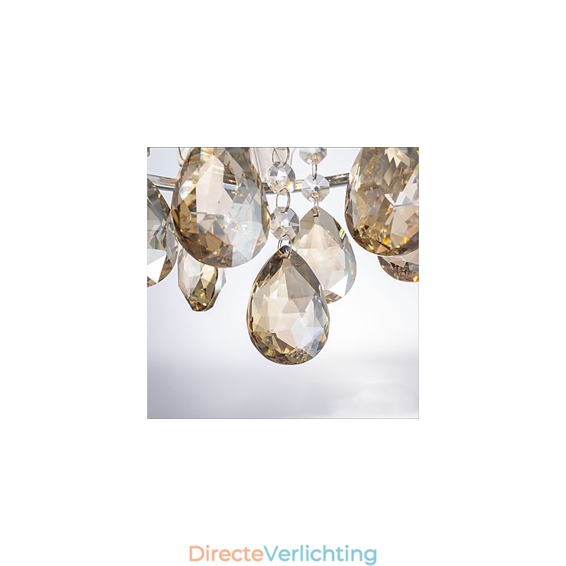Moderne heldere bolvormige luster kristallen kroonluchter plafondlamp woondecoratie hanglamp armatuur licht