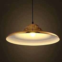 Landelijke gouden metalen hanglamp garage