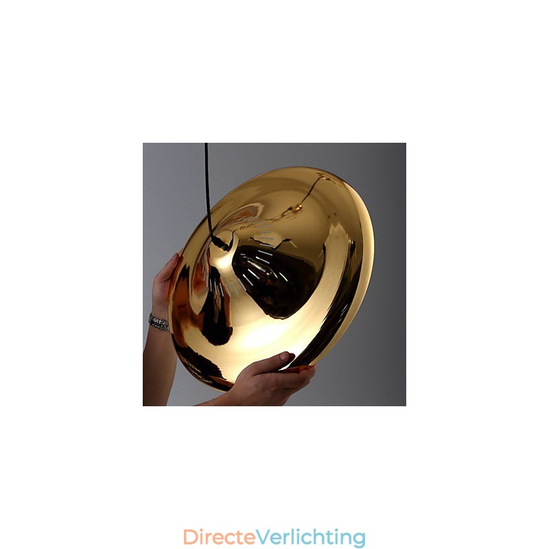 Landelijke gouden metalen hanglamp garage
