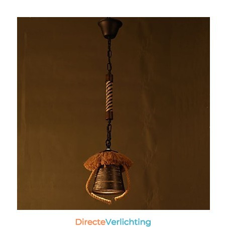 Amerikaanse Country Retro Hennep Keramiek lamp Amerikaanse Country Retro Hennep Keramiek lamp