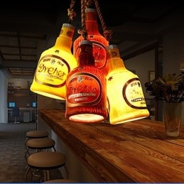Amerikaanse eenvoudige retro hanglamp enkele kop hanglamp hanglamp