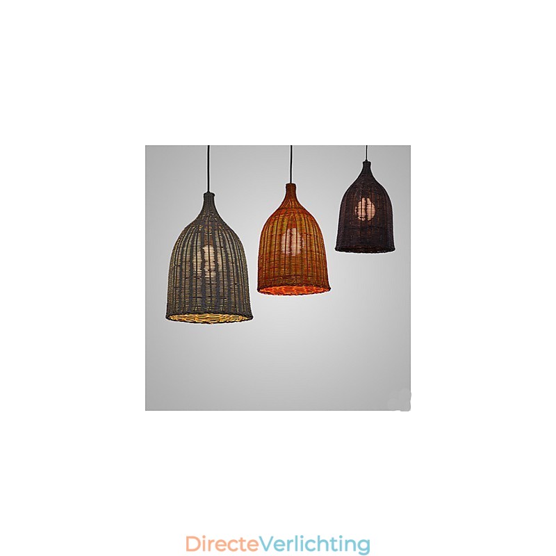 Rotan kroonluchter kroonluchter kroonluchter creatieve retro rotan lamp
