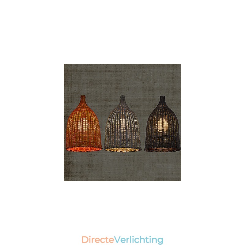 Rotan kroonluchter kroonluchter kroonluchter creatieve retro rotan lamp