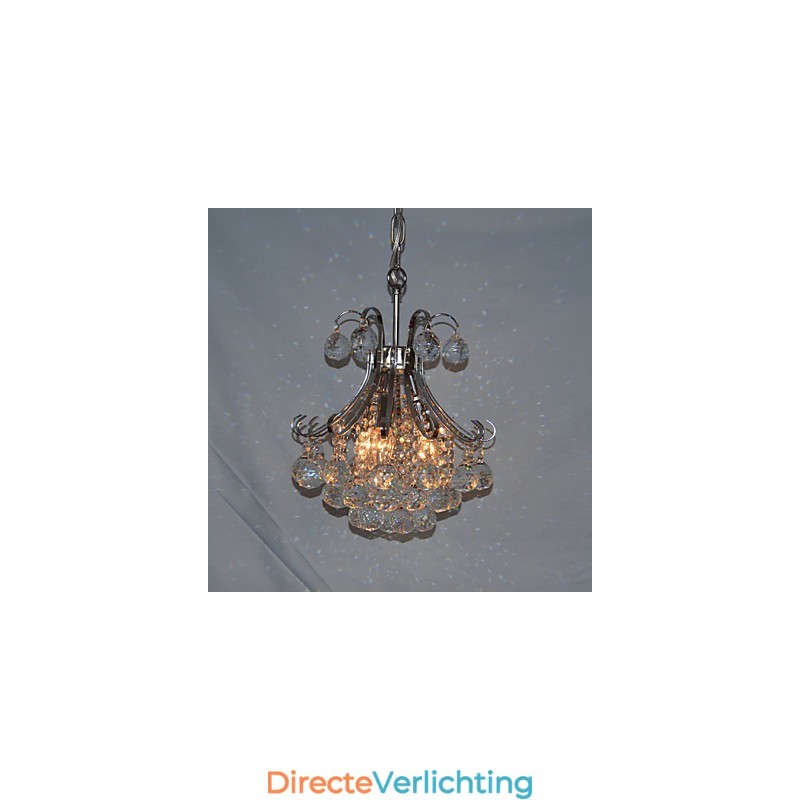 Moderne eigentijdse kristallen mini-stijl gegalvaniseerde kroonluchter hanglamp