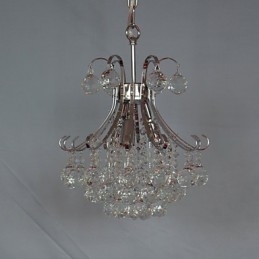 Moderne eigentijdse kristallen mini-stijl gegalvaniseerde kroonluchter hanglamp