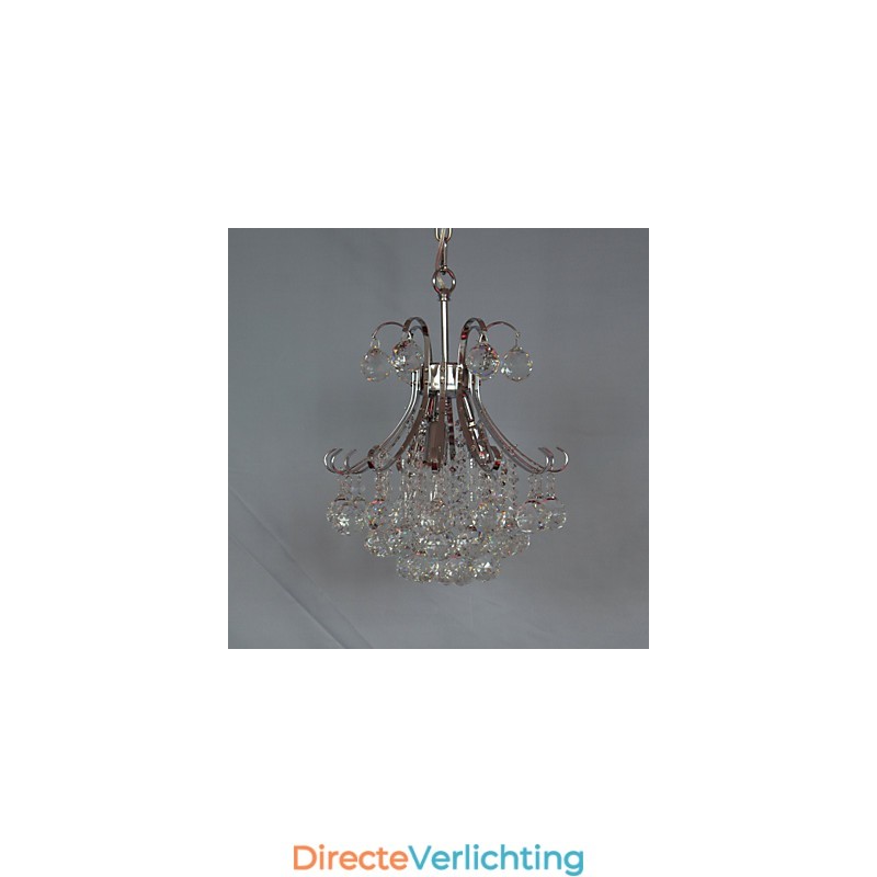 Moderne eigentijdse kristallen mini-stijl gegalvaniseerde kroonluchter hanglamp