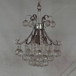 Moderne eigentijdse kristallen mini-stijl gegalvaniseerde kroonluchter hanglamp