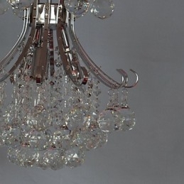 Moderne eigentijdse kristallen mini-stijl gegalvaniseerde kroonluchter hanglamp