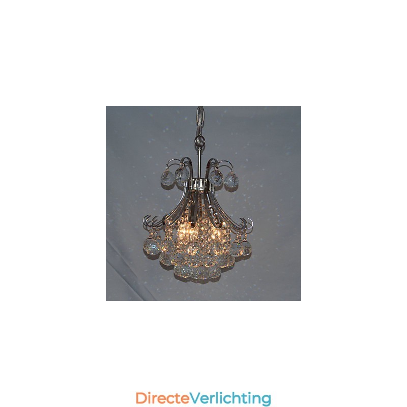 Moderne eigentijdse kristallen mini-stijl gegalvaniseerde kroonluchter hanglamp